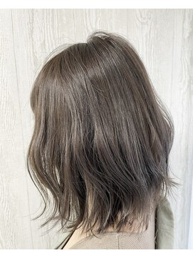 テーラヘアー 東金店(TELA HAIR) 透明感溢れる波巻きクールボブ×ブルーアッシュ♪