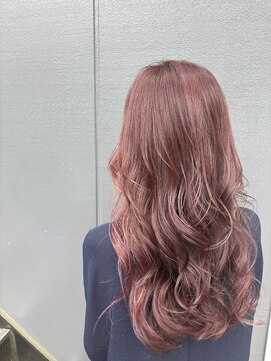 ヘアメイク デザート(HAIR MAKE DESART) 木村法子【ピンクメッシュ×ダークピンク】