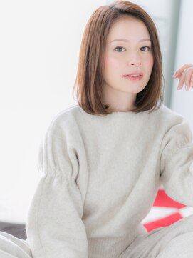 アルバハナレ 横浜(αlba HANARE) 関内/髪質改善/ニュアンスカラー×透明感カラー！ワンレンボブj