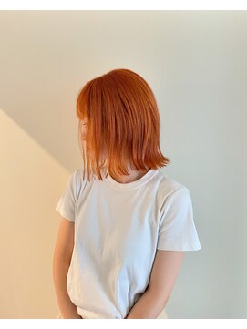 ユニコ(unico) オレンジ/ブリーチ/ダブルカラー