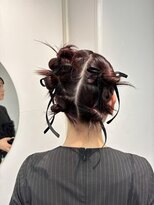 アオ(AO。)&nbsp;ボブヘアアレンジ/ツインシニヨンアレンジ/リボンアレンジ