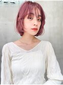 Aimee 町田　レイヤーボブ×チェリーピンク