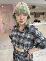 イェッカ(YECCA)&nbsp;グリーンフェイスフレーミング（ブリーチ２回）