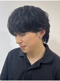 三重桑名ニュアンスパーマフェザーパーマ緩めマッシュヘア