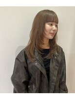 ニコフクオカヘアーメイク(NIKO Fukuoka Hair Make)&nbsp;【NIKO】レイヤーカット/ウルフカット/ミルクティーベージュ
