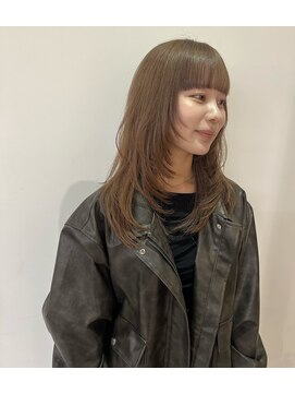 ニコフクオカヘアーメイク(NIKO Fukuoka Hair Make) 【NIKO】レイヤーカット/ウルフカット/ミルクティーベージュ