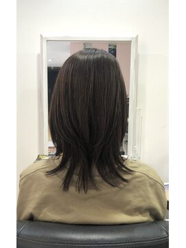 白髪ぼかしワンプロセスカラー　ナチュラルグリーン、アイスモス