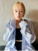 ボブ/ハイトーンボブ/20代30代/ワンレン
