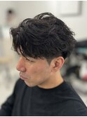 フェザーパーマニュアンスパーマシャドーパーマセンターパート