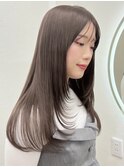 簡単スタイリング/伸ばしかけヘア/小顔ヘア/ブリーチなしカラー