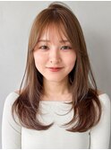 こなれヘア似合わせカットエアリーカールシースルーバング