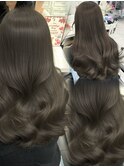 オリーブグレージュ  グレージュ  透明感カラー