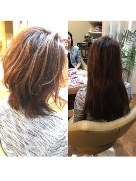 ヘアカフェ コトノハ(hair cafe Kotonoha) 【コトノハ】ハイライトカラーネオウルフ小顔デザインスタイル