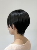 【江添茉友】ナチュラルブラック/ハンサムショート/似合わせ