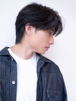 ケアリー プレナ海浜幕張(Carelly)&nbsp;ツイストパーマ七三オールバックマッシュウルフスリークショート