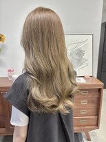 ヘアー アイス 御器所本店(HAIR ICI) ブリーチなしカラー赤み消しベージュ透明感カラー秋カラー