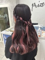 プライズ 表参道原宿店(prize)&nbsp;編み込みハーフアップアレンジ