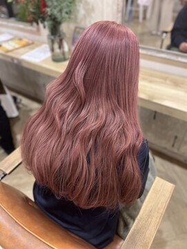 リグ ヘアアンドデザイン(LiG hair&design) ピンクカラー