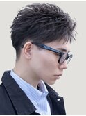 大阪梅田フェザーショートルーズショートテーパーフェード短髪◆