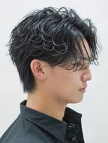 テン 心斎橋(tenn.)&nbsp;フェザーショートフェザーパーマニュアンスパーマショートヘア