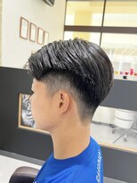 デザイニングヘアードゥ(designing hair Deux)&nbsp;メンズ七三分けバーバースタイル　【メンズヘア/バーバーヘア】