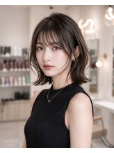 トレンド感溢れる軽やかな外ハネボブでこなれ感を演出