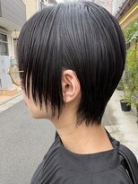 スエード(suede)&nbsp;暗髪ストレート　ショート