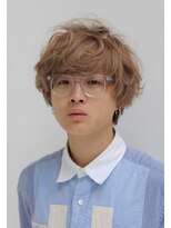 ヘアーサロン リノ(Hair Salon Lino) メンズスタイル　アッシュベージュ　　ウェーブスタイル