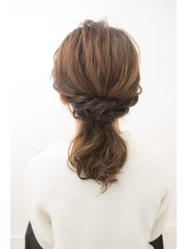 ハナブサ 藤江店(HANABUSA) 【ヘアセット】大人可愛いローポニー