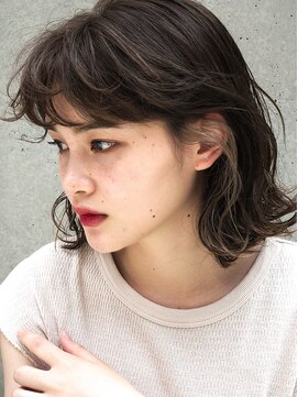 ヘアサロンエム 渋谷店(HAIR SALON M) 外ハネボブ/アッシュブラウン/ネオウルフ/デザインカラー