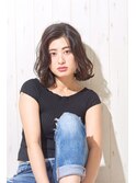 【noah ecle】グレージュ似合わせエアリーパーマ
