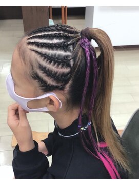 美容室アール 編み込み