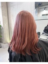 フラット(FLAT)&nbsp;ライトピンク×セミロング