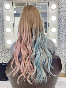 ブロッサム ヘアデザイン(blossom) シールエクステでロングに
