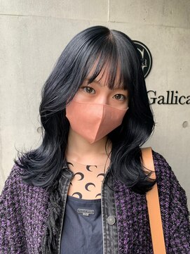 ヘアサロン ガリカ 表参道(hair salon Gallica) 【柴田優香】暗髪黒髪透明感ブルーブラック韓国風カラー