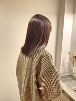 チャプター 問屋町(chapter)&nbsp;ブリーチなしカラーナチュラルブラウンカラー顔周りレイヤー韓国