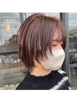 ミル(1001 mille) ウルフヘアのピンクベージュ【1001mille】