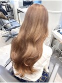 ケアブリーチ使用♪ミルクティーベージュ♪