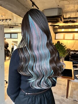 エインアンリー 明治神宮前(AIN.ANLY.) インナーカラー/デザインカラー/ハイトーンカラー/ダブルカラー