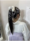 卒業式☆ポニーテールアレンジ