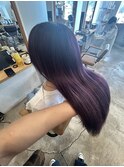 つや髪パープルカラー×髪質改善トリートメント