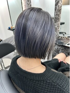 レム 長野青木島店(REM) バレイヤージュ/ブルーシルバー