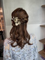 【ハーフアップ】結婚式/ヘアセット/銀座/有楽町/アレンジ