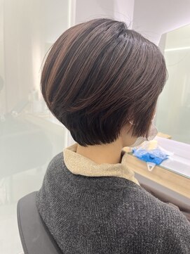 クシュ 本川越店(kusyu...) イメチェンホワイトブロンド外ハネボブ美髪ワイドバング韓国黒髪