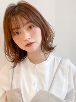エトラ 渋谷店(etora)&nbsp;前髪 外ハネボブ ワイドバング イメチェン 美髪"