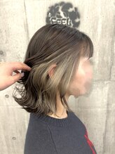 ヘアーメイク フィール ルア(FEEL Lua)&nbsp;前髪インナーカラー×ミルクティーグレージュ