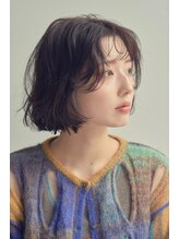 サラビューティーサイト 九大学研都市店(SARA Beauty Sight) くすみベージュ/切りっぱなしボブ/タッセルボブ/韓国ヘア