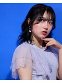 “Ember of Black”顔周りレイヤーカット×黒を纏う夏のまなざし