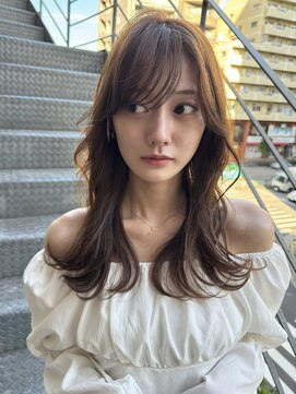 ディーバ 銀座(D.I.E.V.A) 〇クアンクヘア シースルー顔まわりレイヤー 韓国 くびれヘア