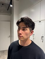 エリマ 武蔵小杉(elima) 自然な毛流れでラフにキマるセンターパート×ニュアンスパーマ